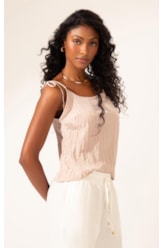 Regata Alcinha Satin Waves Rosa Dusty