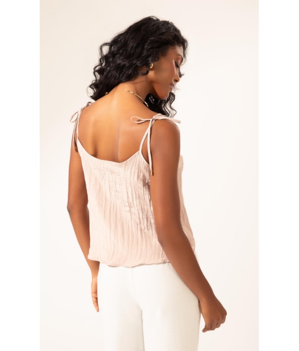 Regata Alcinha Satin Waves Rosa Dusty