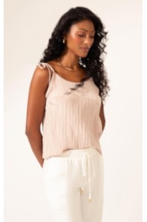 Regata Alcinha Satin Waves Rosa Dusty