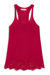 Regata Barra Rendada Fucsia
