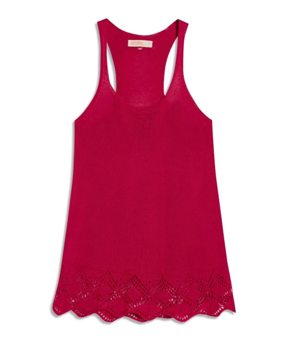 Regata Barra Rendada Fucsia