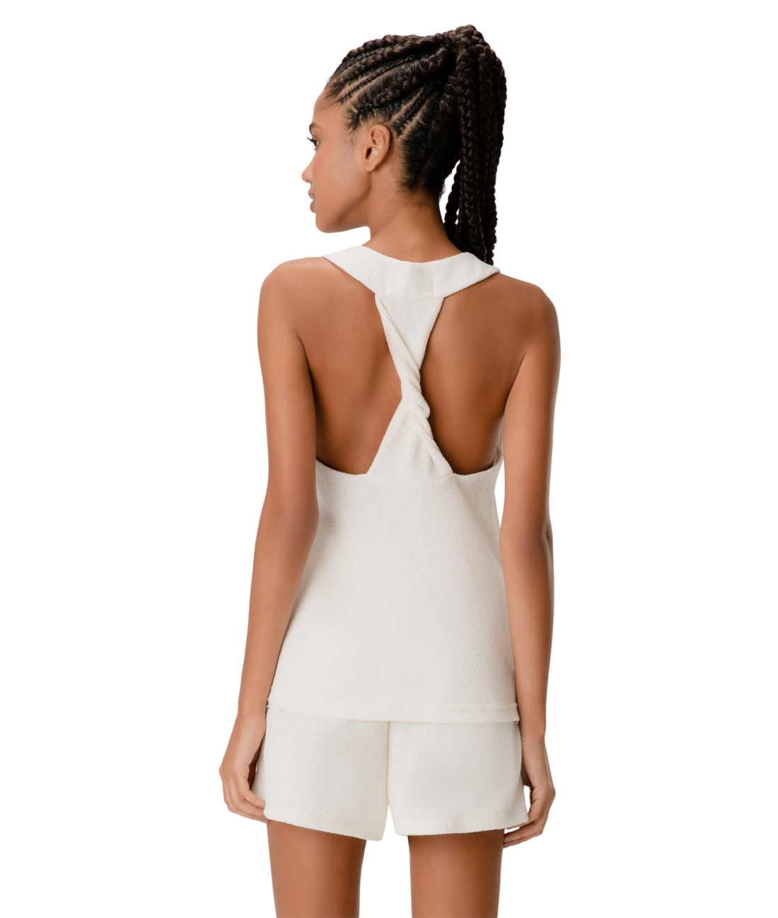Regata Malha Tricot Off White