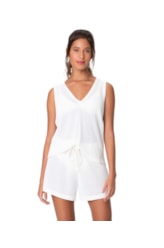 Regata Malha Tricot Off White