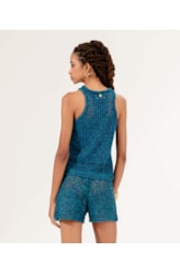Regata Tricot Color Azul Bic