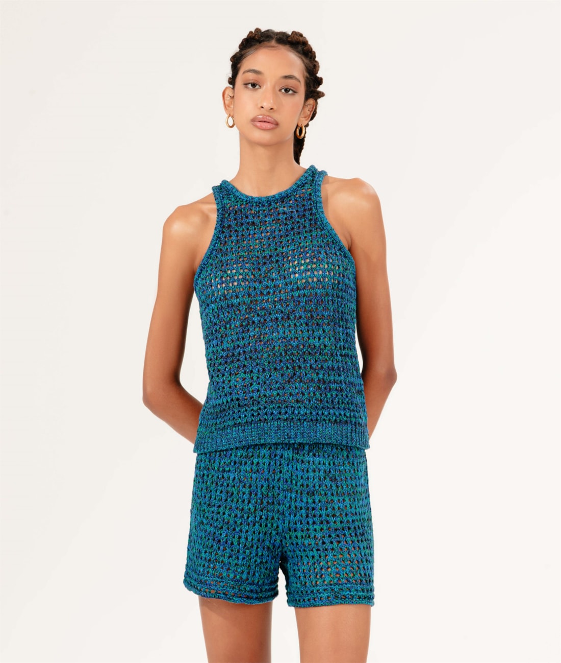 Regata Tricot Color Azul Bic