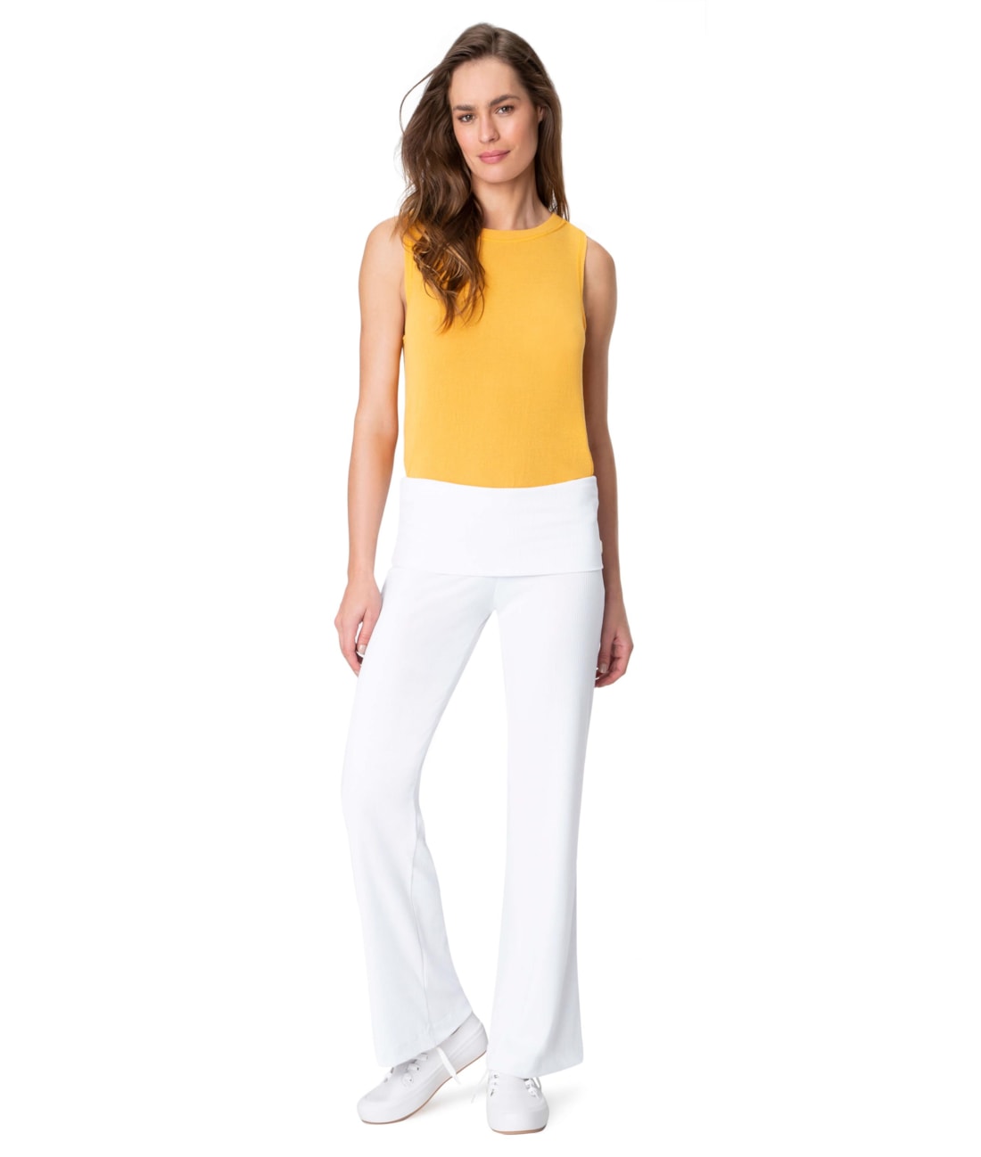 Regata Tricot Visco Amarelo