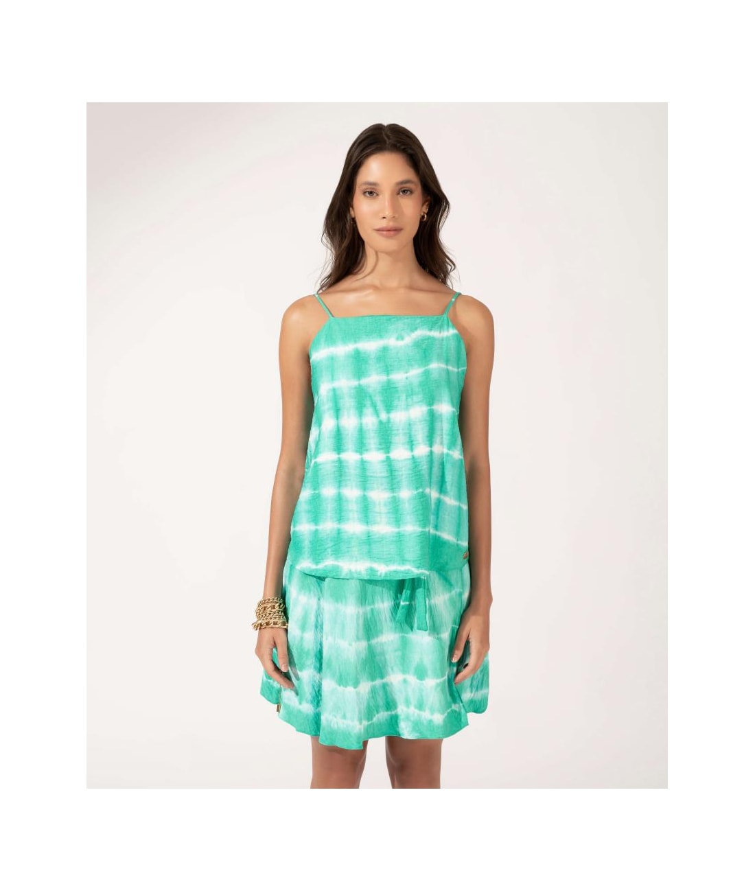 Regata Visco Tie Dye Verde Jade