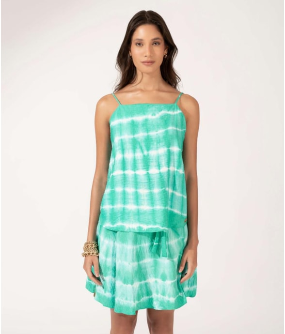Regata Visco Tie Dye Verde Jade