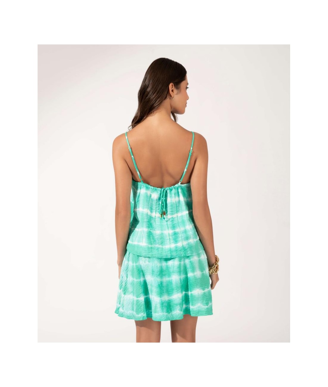 Regata Visco Tie Dye Verde Jade