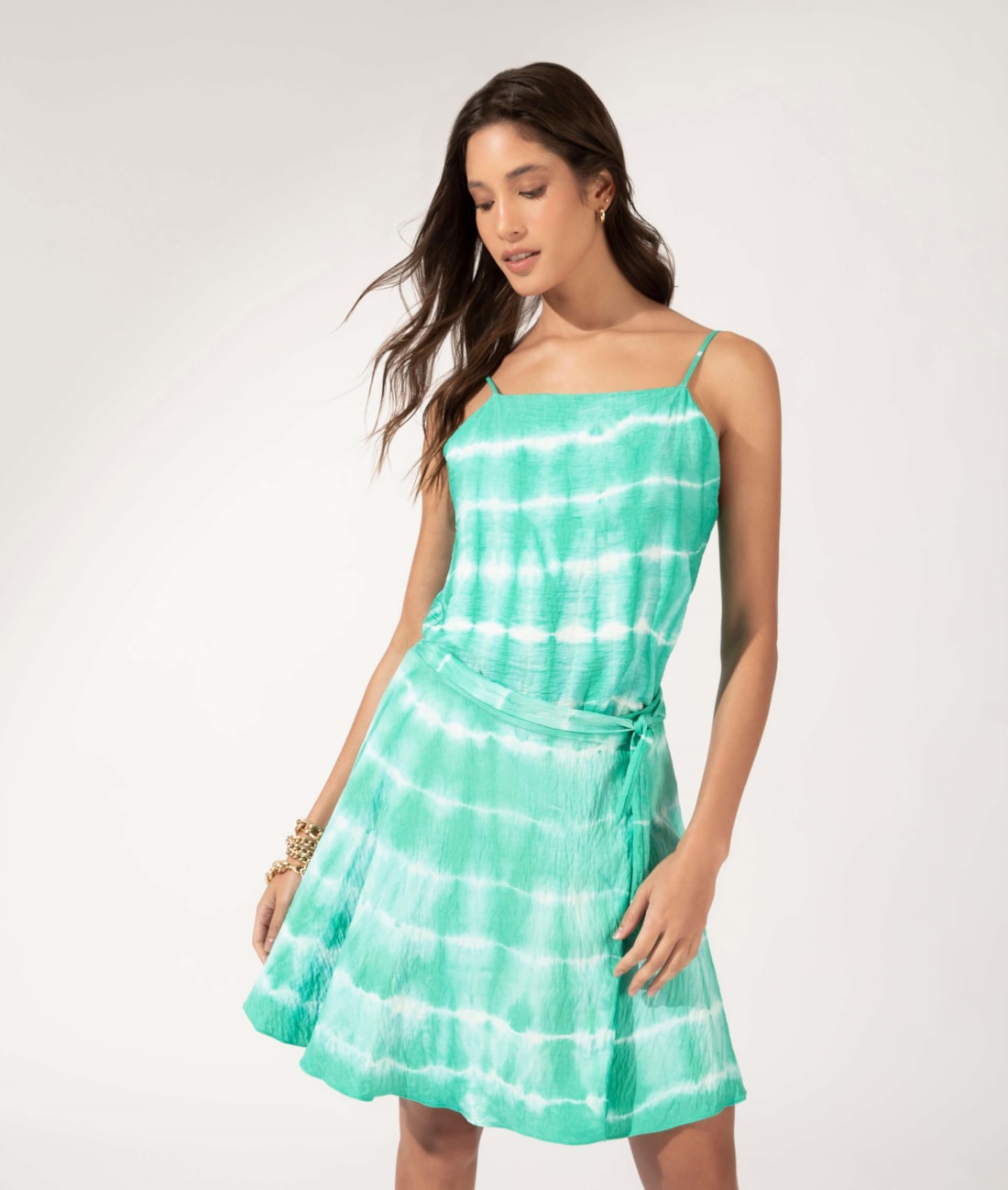 Regata Visco Tie Dye Verde Jade