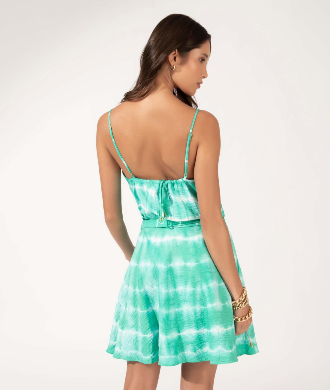 Regata Visco Tie Dye Verde Jade