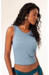 Regata Visco Tricot Azul Jeans