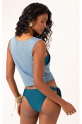 Regata Visco Tricot Azul Jeans