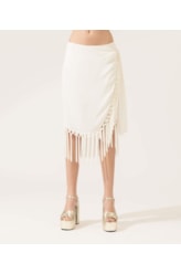 Saia Amour Franjas Off White