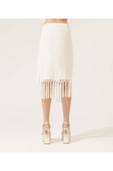 Saia Amour Franjas Off White