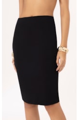 Saia Bobby Midi Fenda Preto