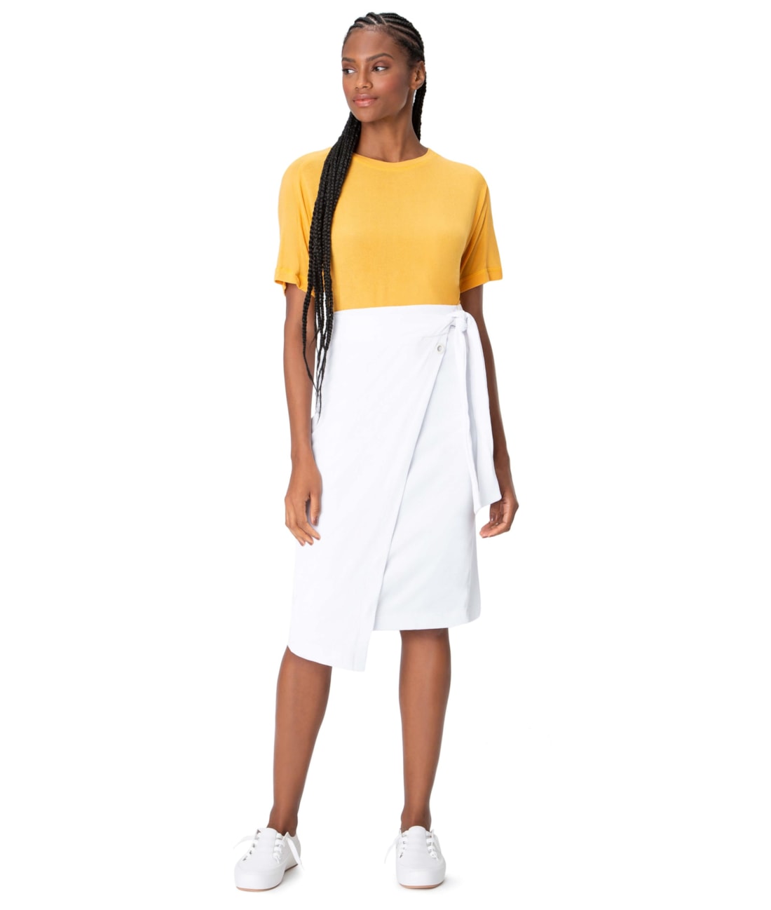 Saia Canelada Transpasse Off White
