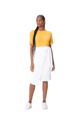 Saia Canelada Transpasse Off White