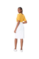 Saia Canelada Transpasse Off White