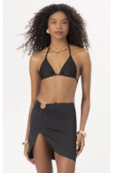 Saia Curta Argola Jersey Preto