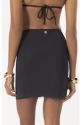 Saia Curta Argola Jersey Preto