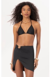 Saia Curta Argola Jersey Preto