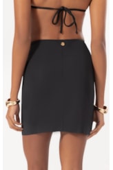 Saia Curta Argola Jersey Preto