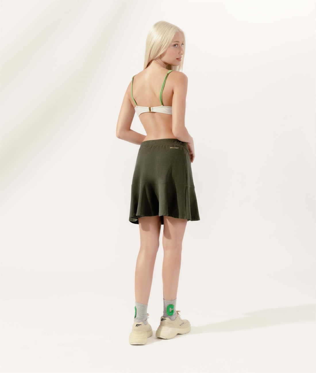 Saia Curta Soft Comfort Musgo