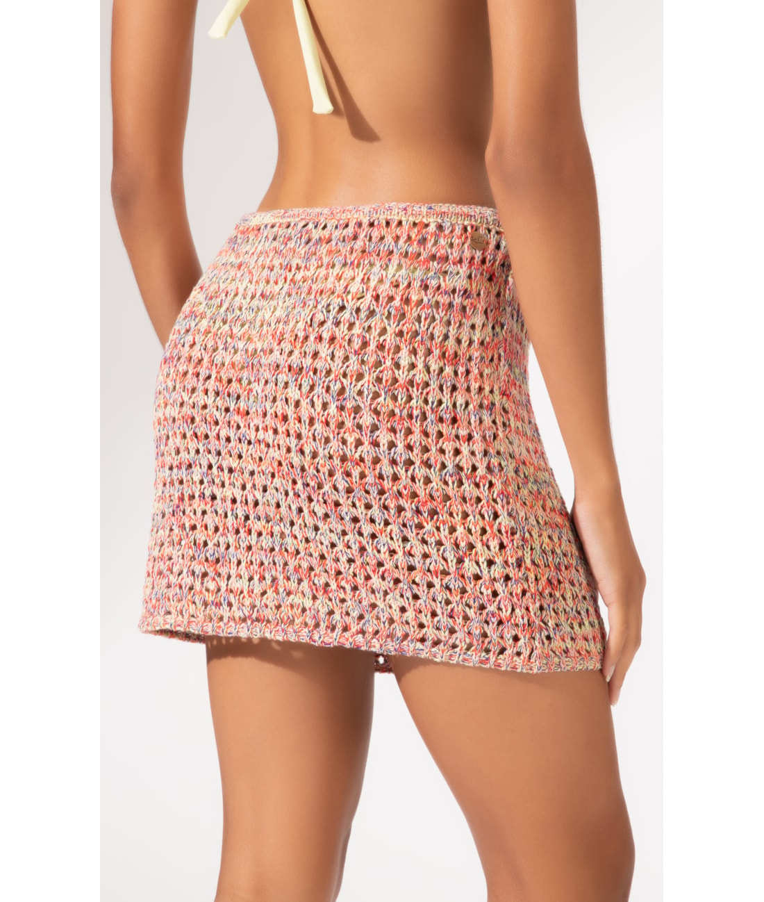 Saia Curta Tricot Burano Melancia