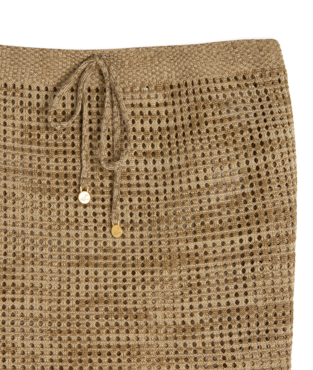 Saia Curta Tricot Paradise Areia