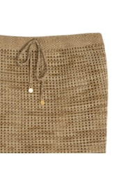 Saia Curta Tricot Paradise Areia