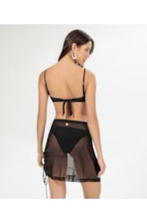 Saia Curta Tule Preto