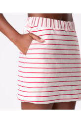 Saia Holiday Moletinho Stripe Vermelho