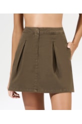 Saia Jeans Color Twill Tenis Tabaco