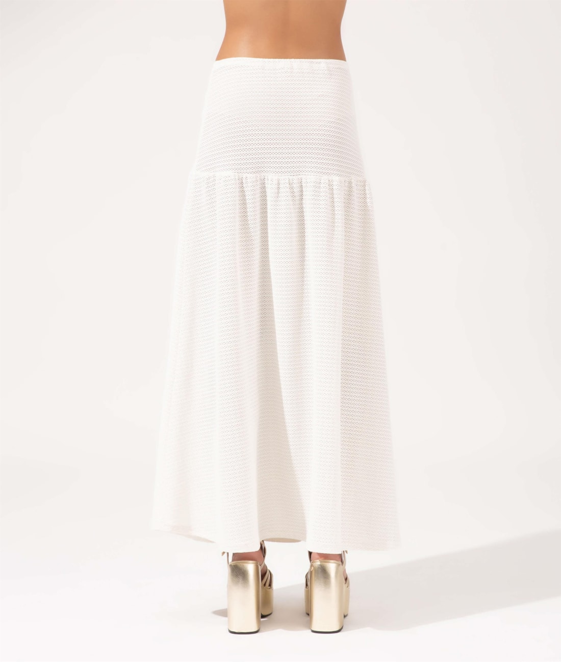 Saia Longa Jacquard Ibiza Off White