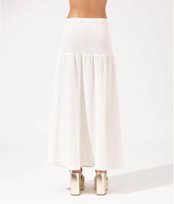 Saia Longa Jacquard Ibiza Off White