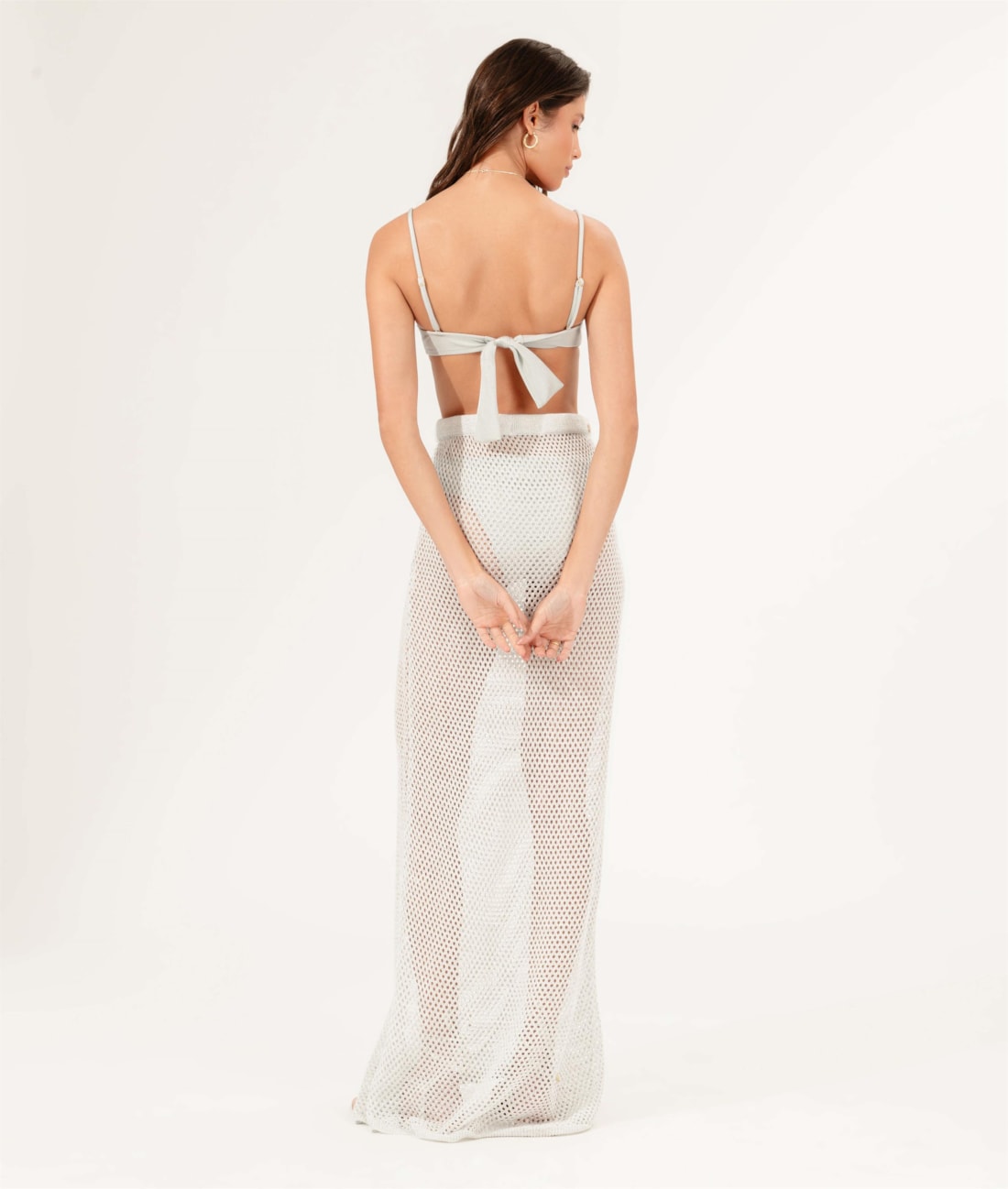 Saia Longa Tricot New Year Off White