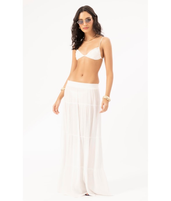 Saia Longa Viscose Yoryu Off White