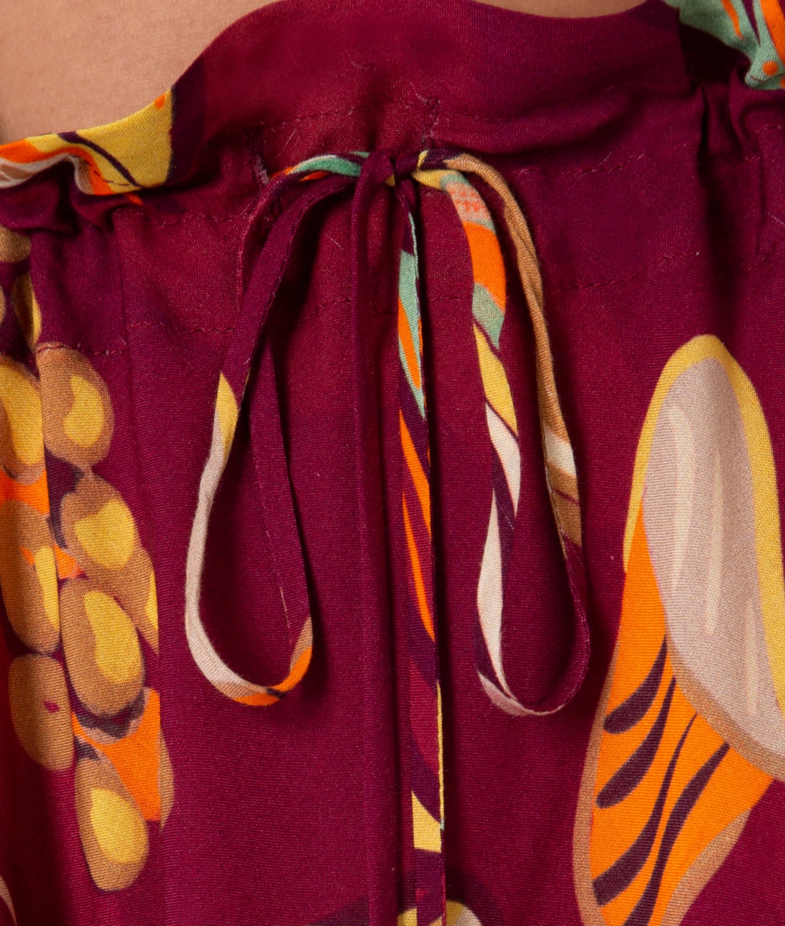 Saia Midi Clochard Angela Estamp. Vinho