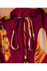 Saia Midi Clochard Angela Estamp. Vinho