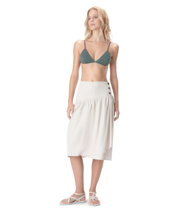 Saia Midi Linen Soft Natural