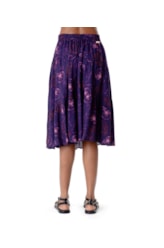 Saia Midi Recortes Seychelles Roxo