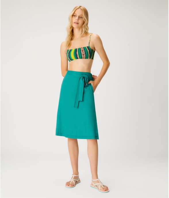 Saia Midi Resort New Linox Verde Agua
