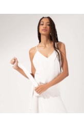 Saia Midi Transp. Jacquard Visco Sunset Off White