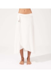 Saia Midi Transp. Jacquard Visco Sunset Off White