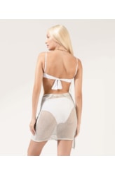 Saia Pareo Tricot Lurex Off White