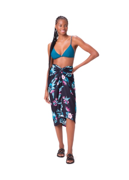 Saia Pareo Viscose Print Pink