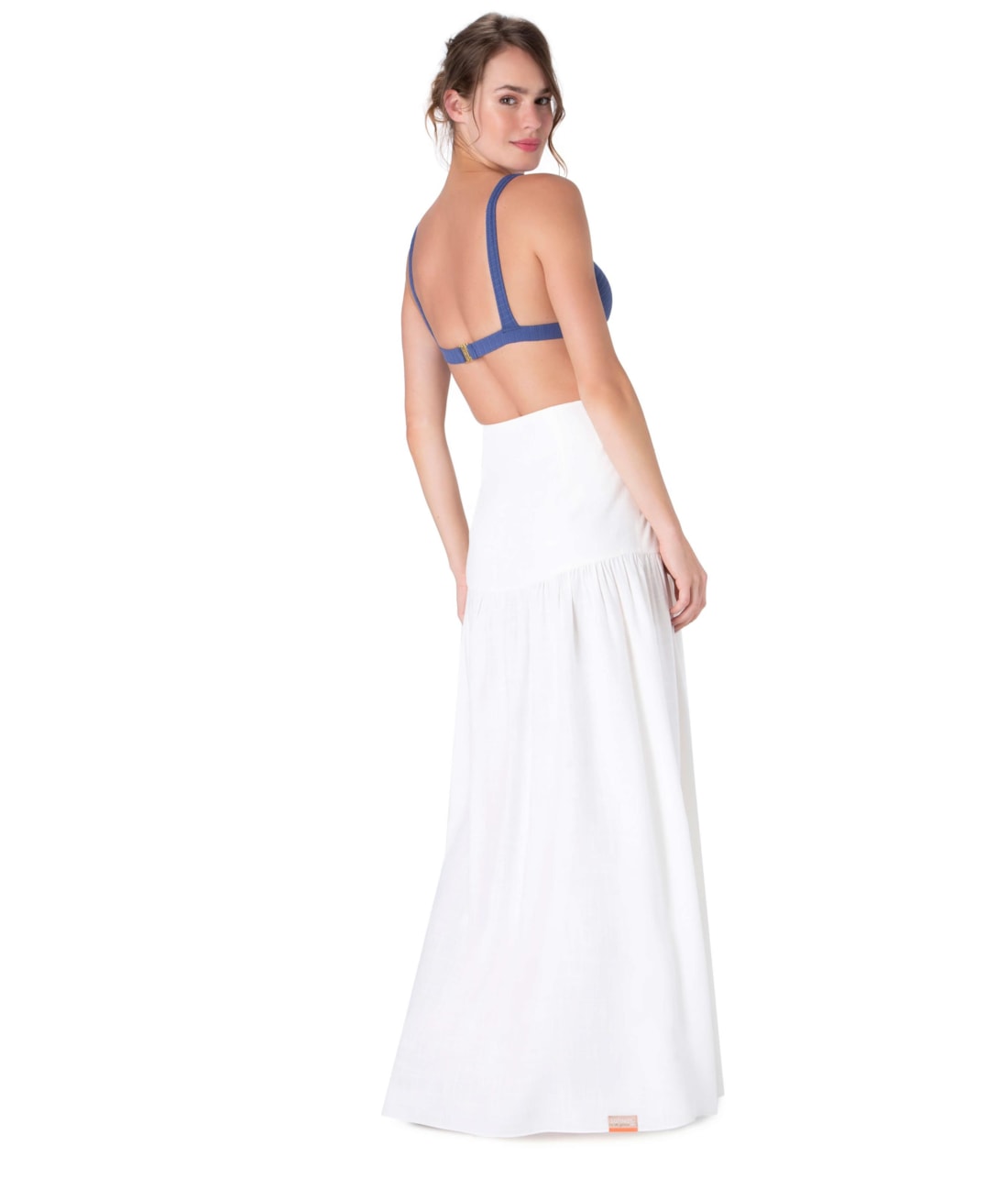 Saia Resort Longa Camadas Light Visco Off White