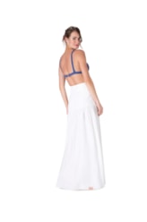 Saia Resort Longa Camadas Light Visco Off White