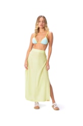 Saia Resort Longa Light Visco Amarelo Limao